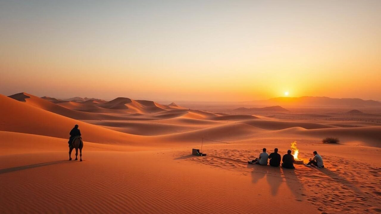 Thrilling Evening Desert Safari Dubai Adventure Offer Sunset Views and Fun