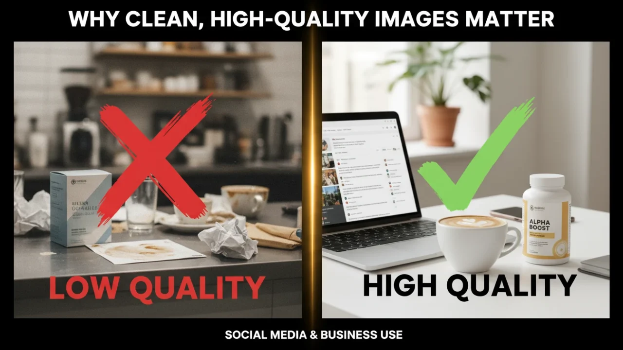 Why Clean, High-Quality Images Matter Across Social Media and Business Use